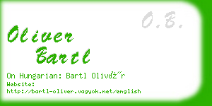 oliver bartl business card